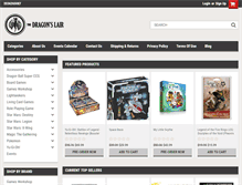 Tablet Screenshot of dragonslair.us